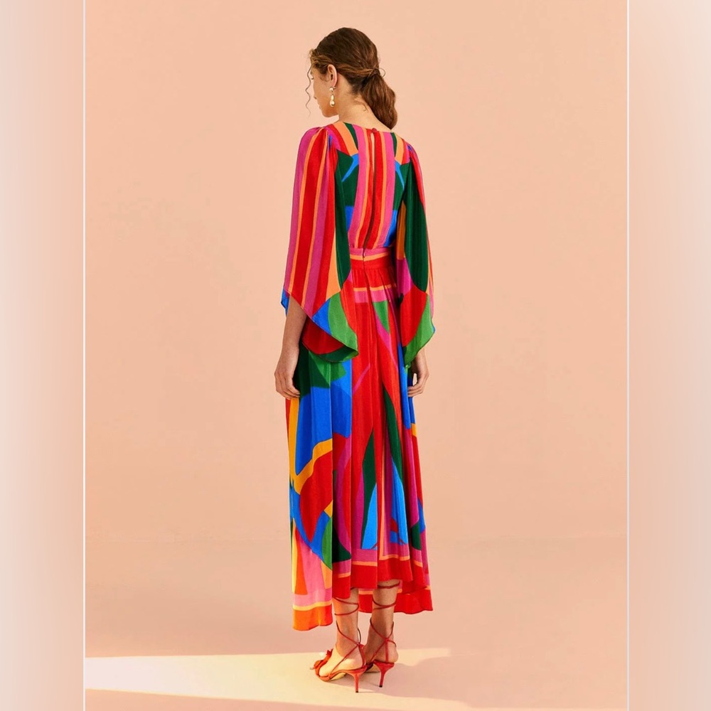 FARM Rio Multicolor Midi Dress - Picture 8 of 9